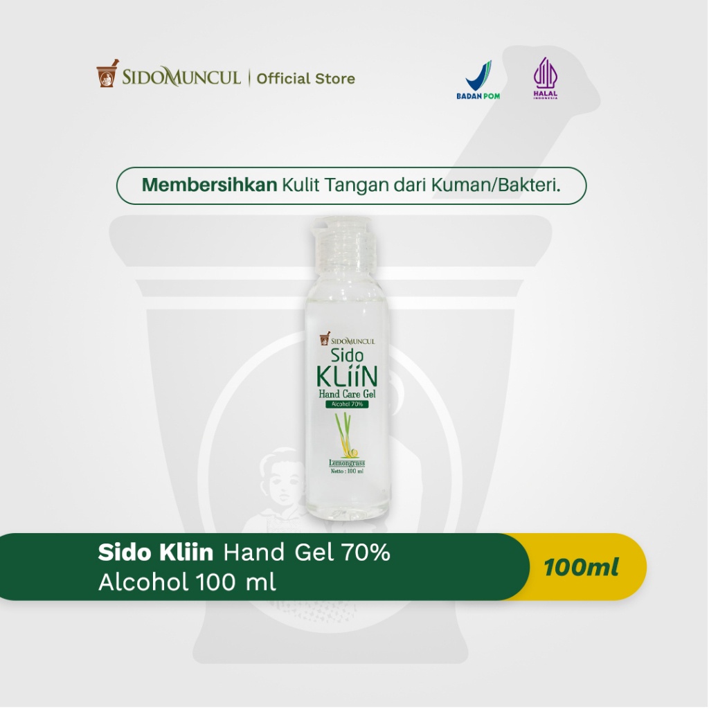 Sido Kliin Hand Gel 70% Alcohol 100 ml - Pembersih Tangan