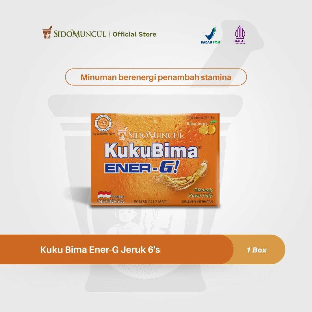 Kuku Bima Ener-G Jeruk 6's - Minuman Berenergi Penambah Stamina