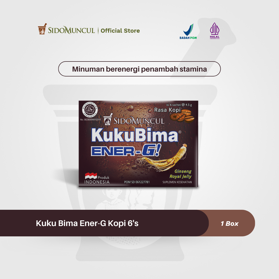 Kuku Bima Ener-G Kopi 6's - Minuman Berenergi Penambah Stamina