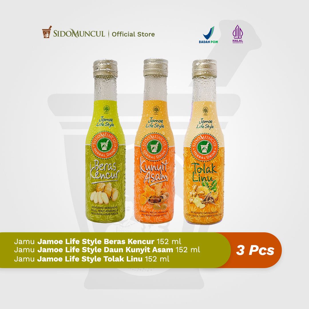 Jamu Jamoe Life Style - Beras Kencur + Kunyit Asam + Tolak Linu