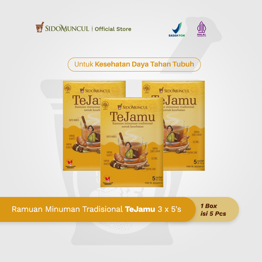 Ramuan Minuman Tradisional TeJamu 3x5's - Kesehatan Daya Tahan Tubuh