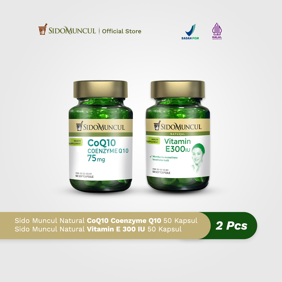 Sido Muncul CoQ10 Coenzyme Q10 + Vitamin E 300 IU Soft Capsule