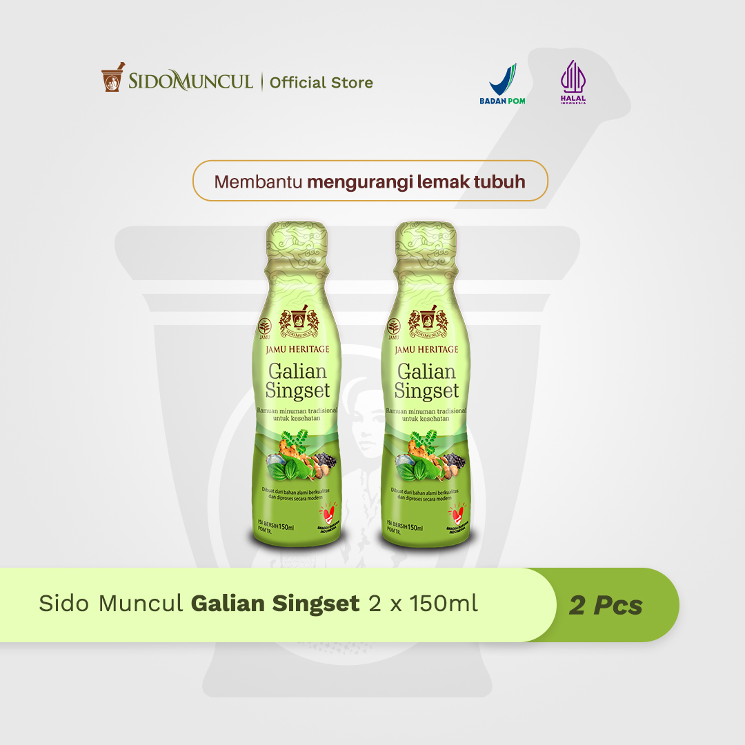 Galian Singset 2x150ml Ramuan Tradisional Mengurangi Lemak Tubuh