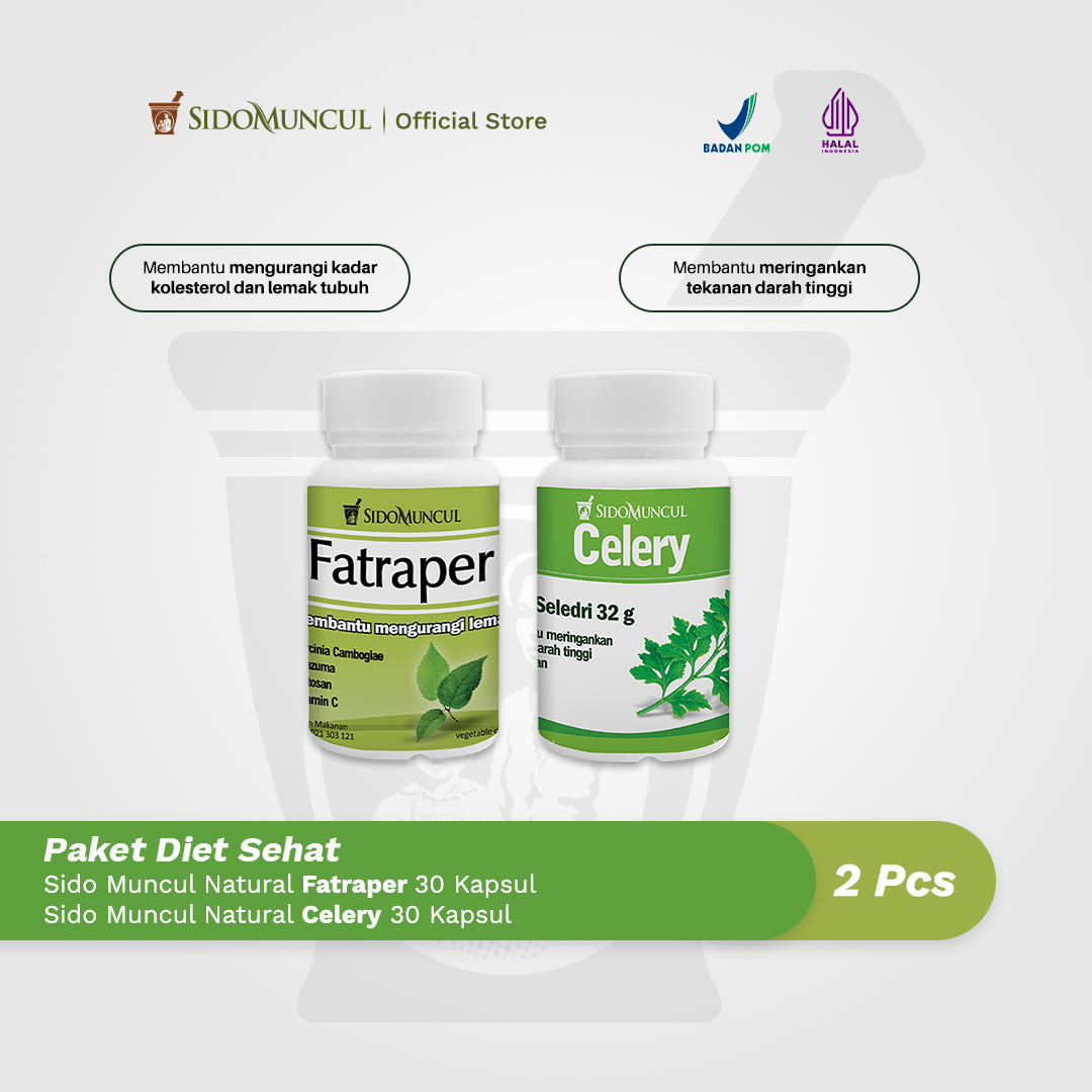 Paket Diet Sehat - Sido Muncul Fatraper (30'k) + Celery (30'k)