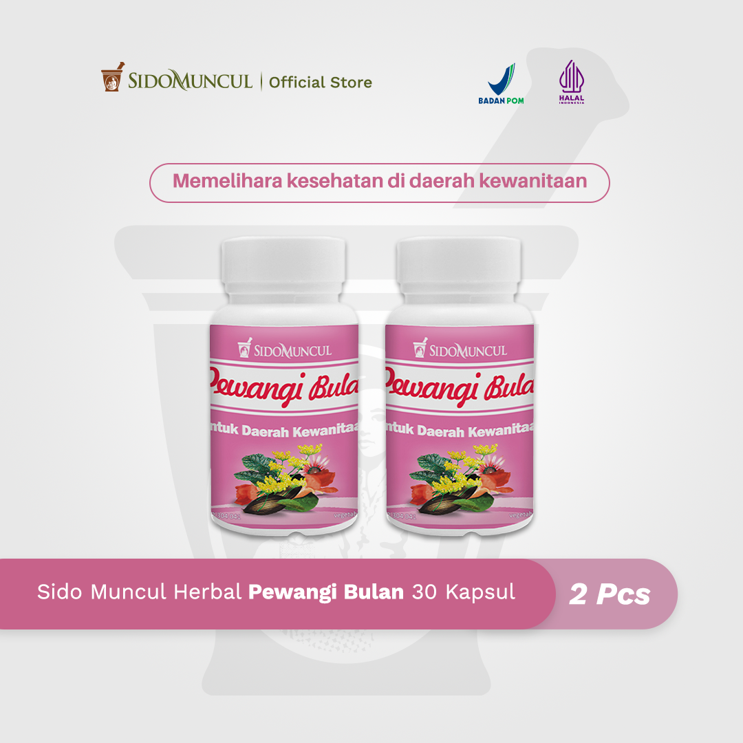 Twin Pack Sido Muncul Herbal Pewangi Bulan 30 Kapsul - Keputihan