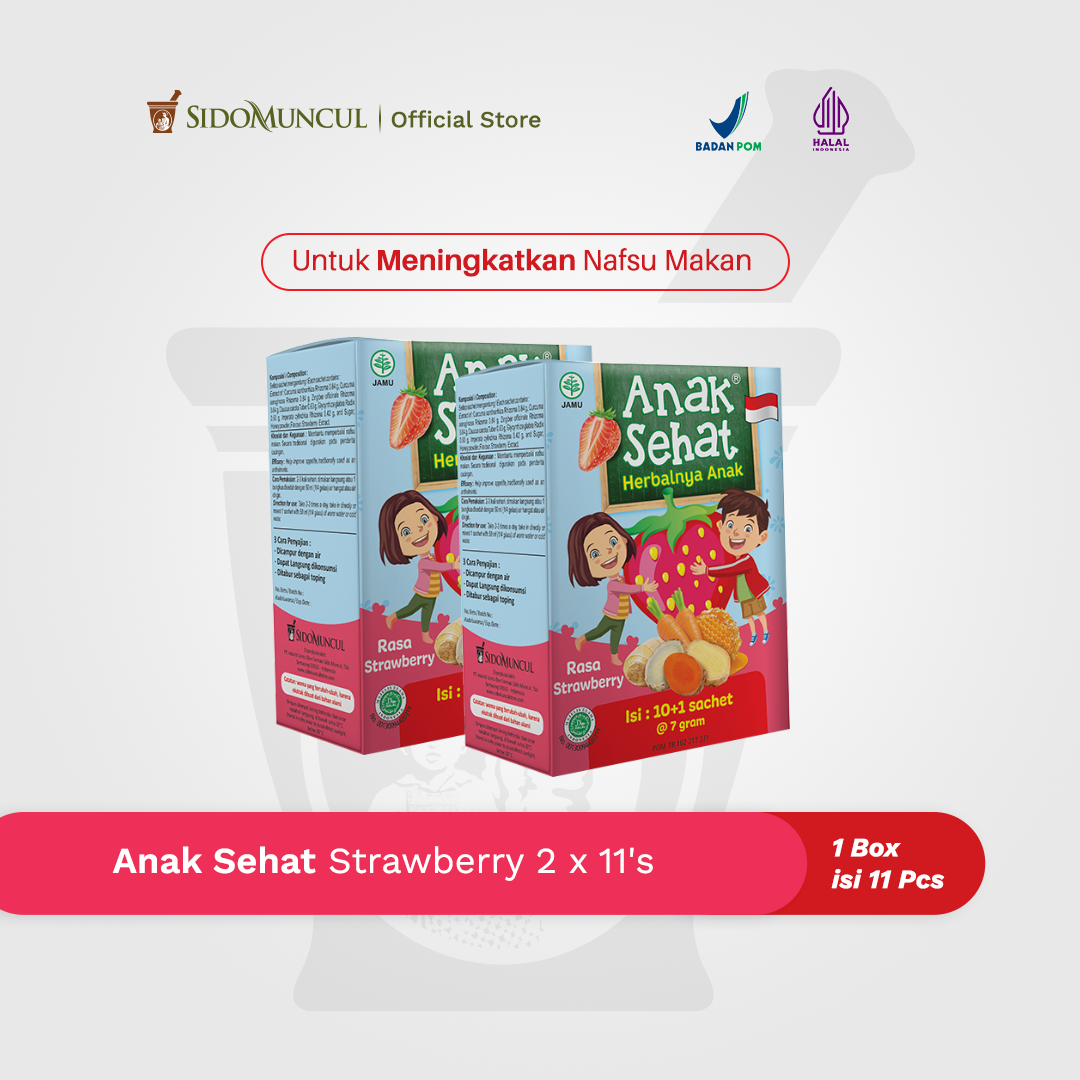 Anak Sehat Strawberry 2x11's - Meningkatkan Nafsu Makan