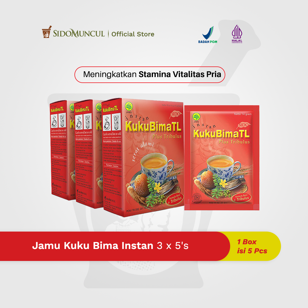 Jamu Kuku Bima Instan 3x5's - Meningkatkan Stamina Vitalitas Pria