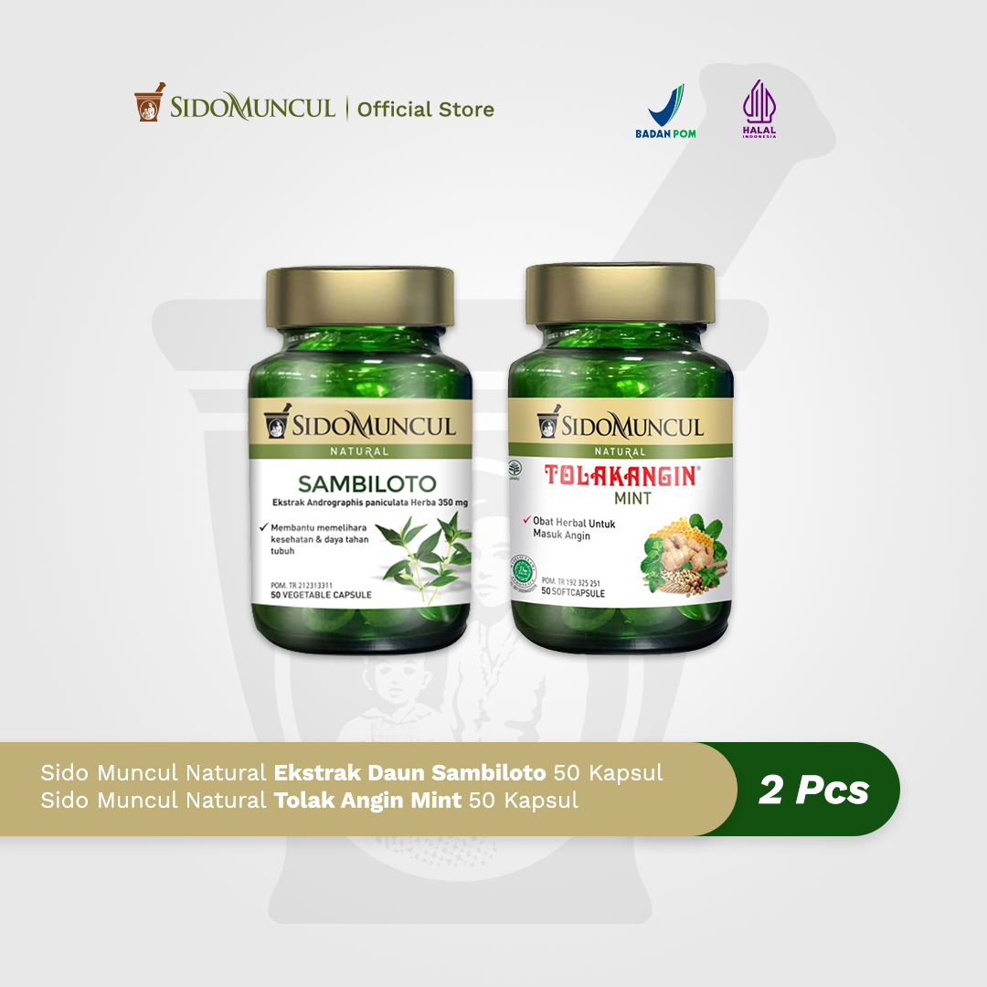 Rain Starter Kit 1 - Daun Sambiloto + Tolak Angin Soft Capsule