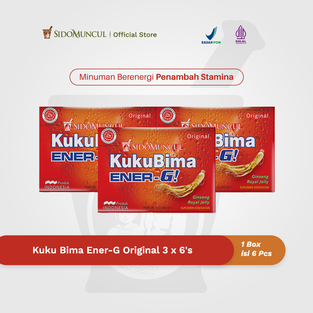 Kuku Bima Ener-G Original 3x6's - Minuman Berenergi Penambah Stamina