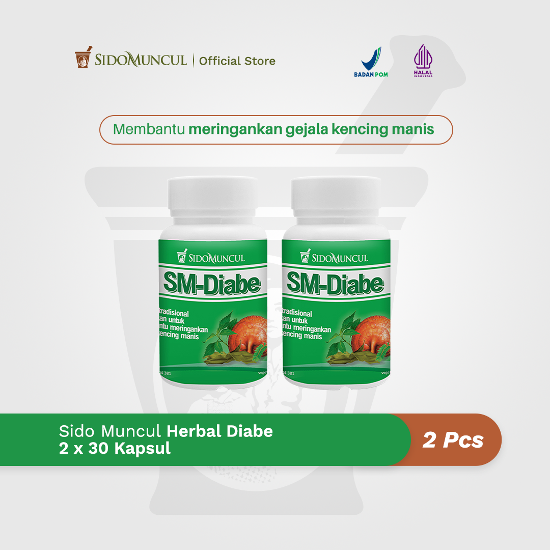 Paket Gula Darah - Sido Muncul Diabe 30 Kapsul 2x