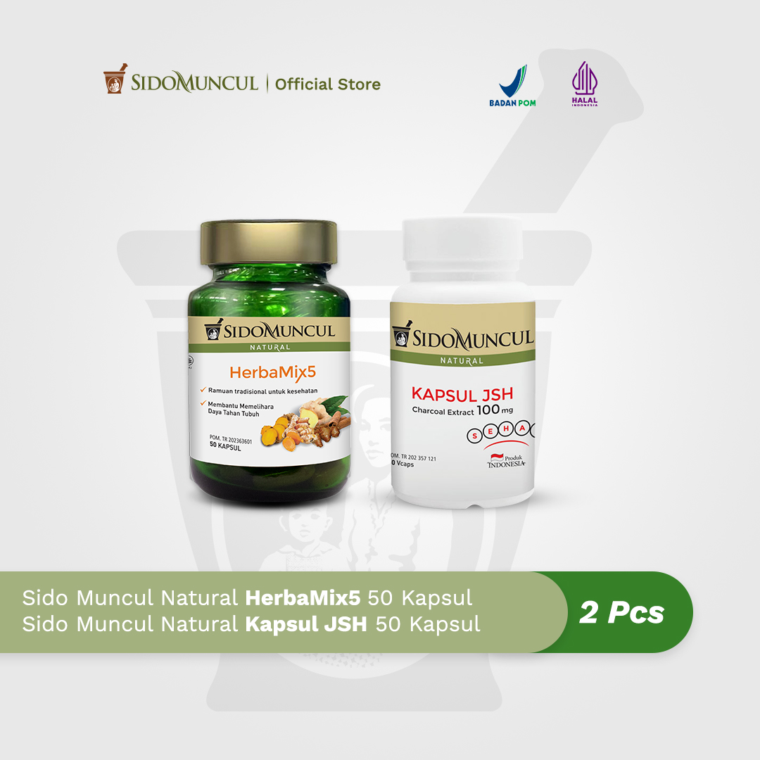 Sido Muncul Natural HerbaMix5 + Kapsul JSH (50'k) - Menjaga Imunitas