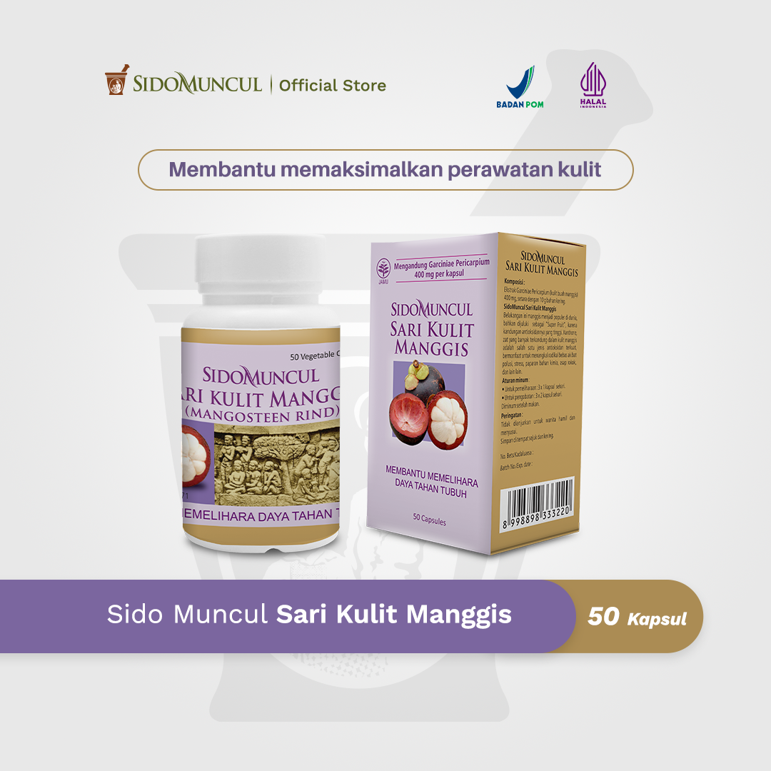Sido Muncul Sari Kulit Manggis 50'k - Antioksidan Daya Tahan Tubuh
