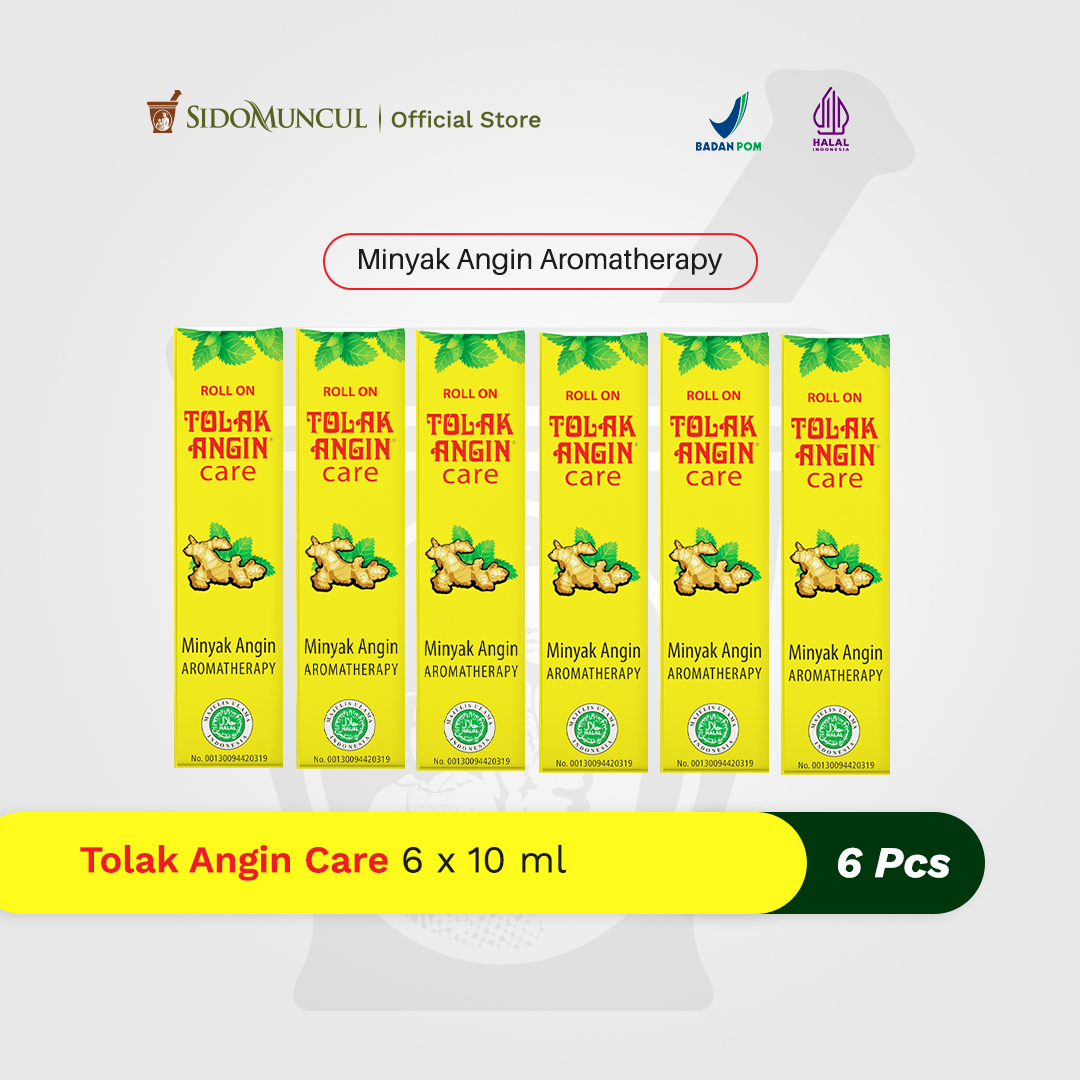 Tolak Angin Care 6x10 ml Minyak Angin Aromaterapi - Hilangkan Gatal