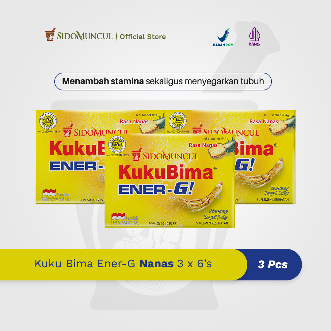 Kuku Bima Ener-G Nanas 3x6's - Minuman Berenergi Penambah Stamina