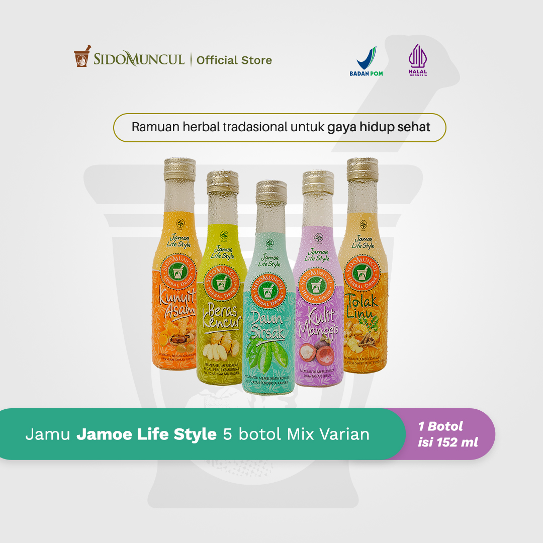 Jamu Jamoe Life Style 5 botol Mix Varian