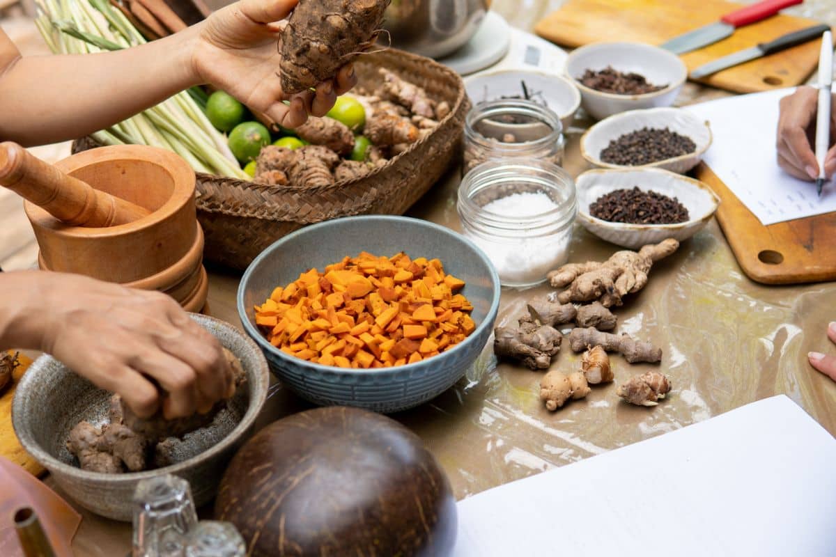 Proses pengolahan rempah-rempah