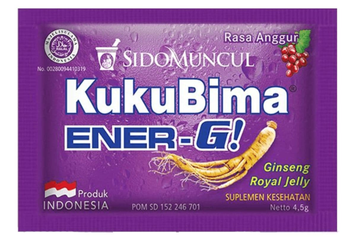 produk Kuku Bima Ener-G rasa anggur