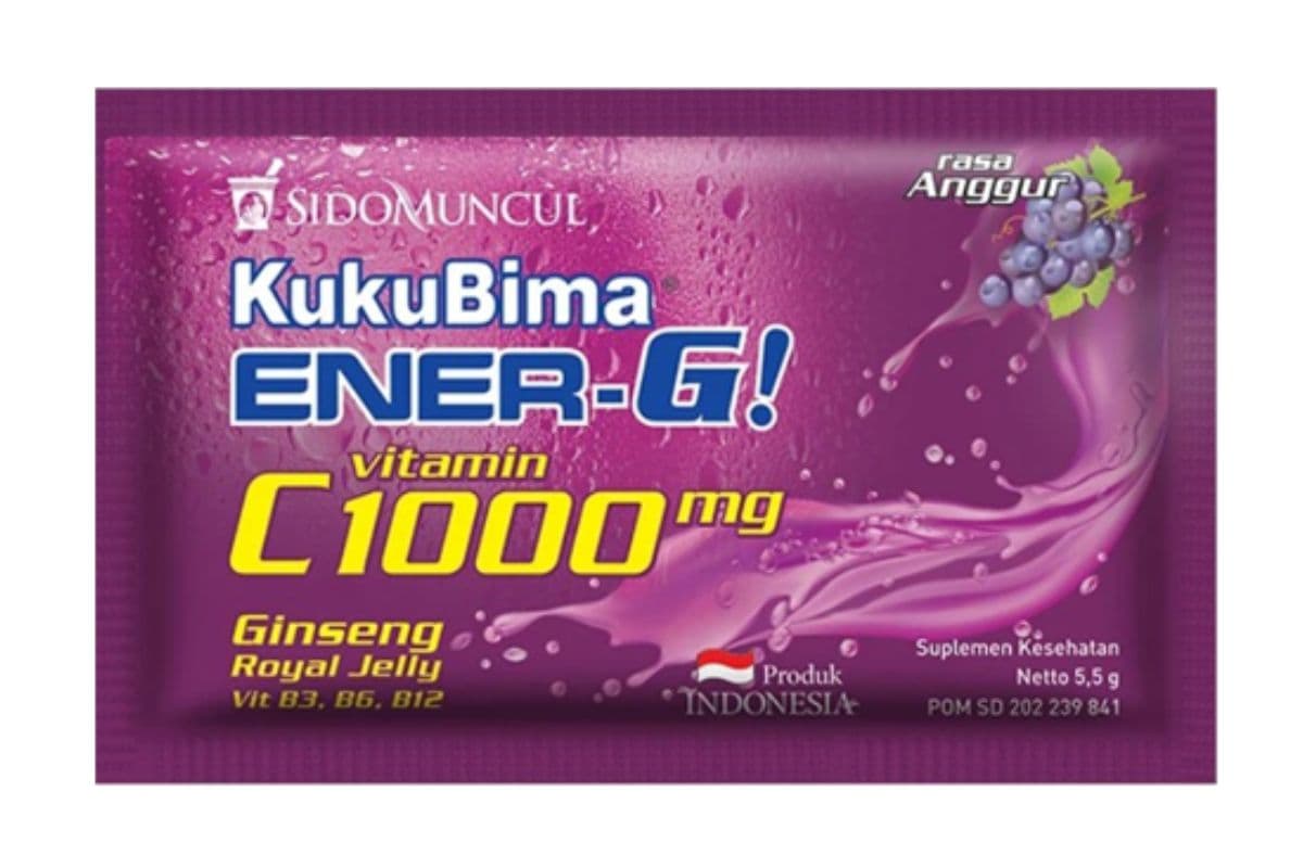 produk Kuku Bima Ener-G Vit C1000 rasa anggur