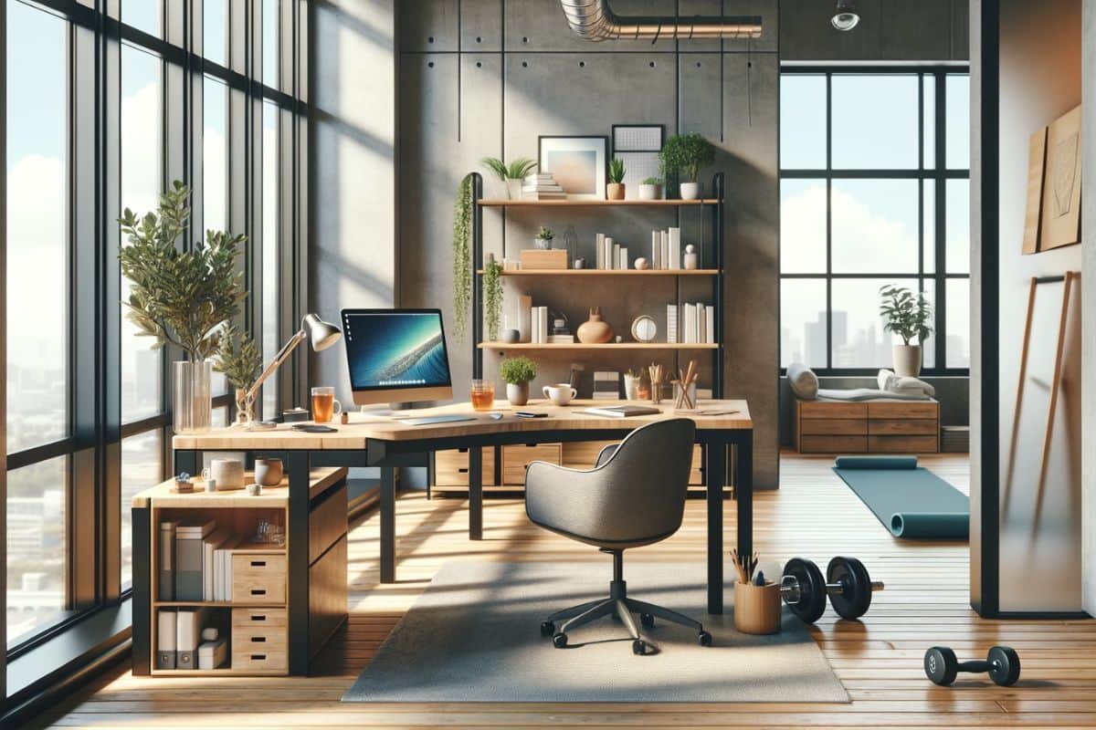 Ruang kerja yang banyak mendapatkan sinar matahari