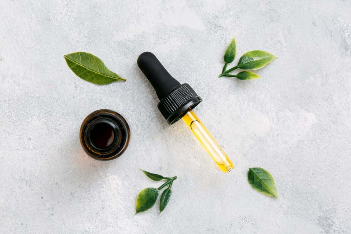 Tea tree oil dalam botol pipet